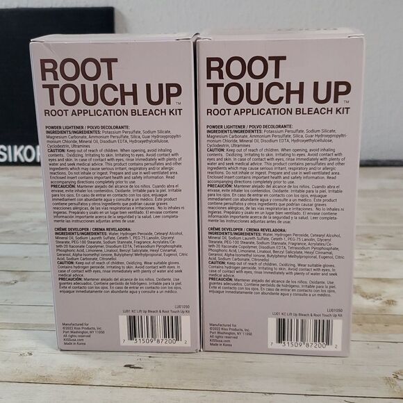 NEW 2 KISS Root Touch Up Complete Bleach Applicator Kit 4 Applications Included! - Picture 3 of 6
